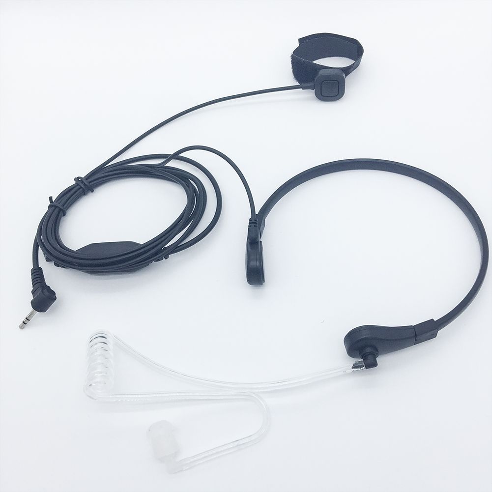 2.5mm Throat Vibration Mic Headset Air Tube Earpiece With Finger Ptt For Two Way Radio For Motorola T5428 T5728 T6200c T5 T6 T8