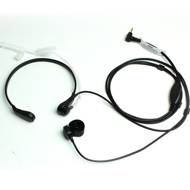 2.5mm Throat Vibration Mic Headset Air Tube Earpiece With Finger Ptt For Two Way Radio For Motorola T5428 T5728 T6200c T5 T6 T8