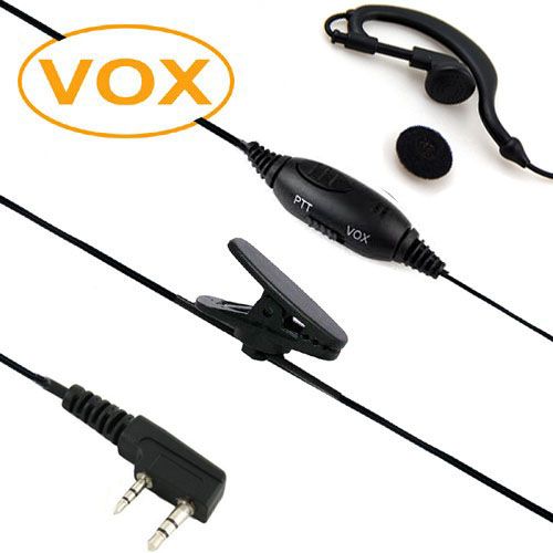 Vox Ptt Walkie Talkie Earpiece Headphone For Kenwood Baofeng Puxing Weierwei Brand Two Way Radios-free Shipping Fast Delivery