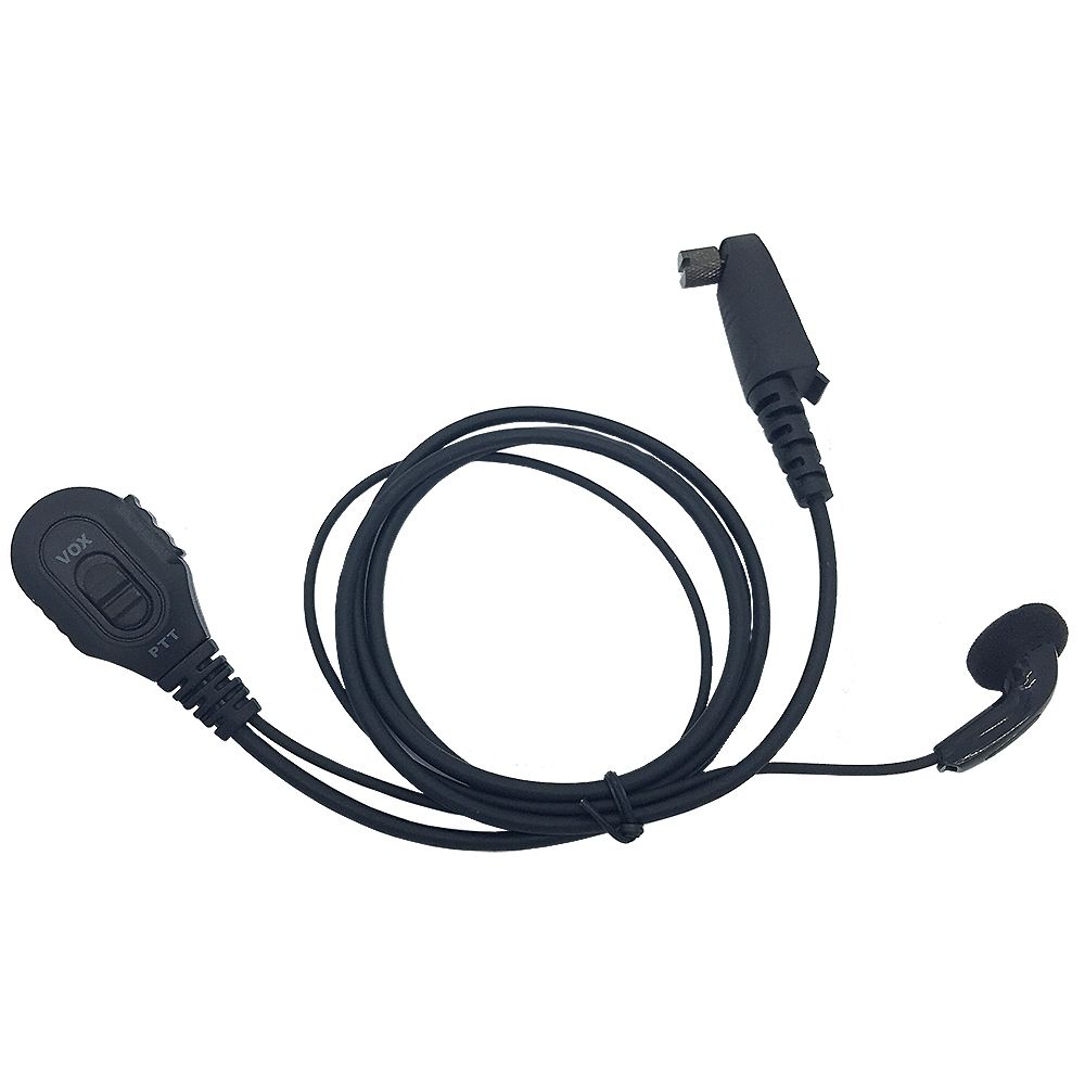 Walkie Talkie Vox earbud PTT Mic In-ear Headphone Earpiece for Two Way Radio Hytera TC780 TC710 TC3000 TC3600M