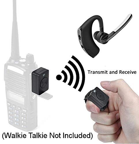 Wireless Bluetooth Handsfree Earphone Handheld 2 Way Wireless Radio Walkie Talkie Headset with PTT microphone for BAOFENG/Motorcycle