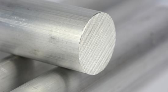 Aluminium bar, alluminium barrel.