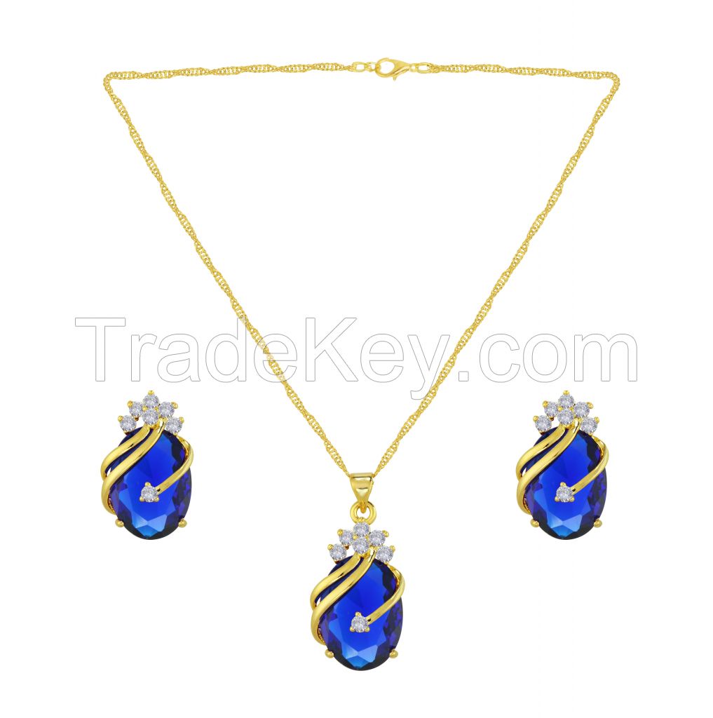 Jewel Set  ( One Pendent with chain and two earrings )