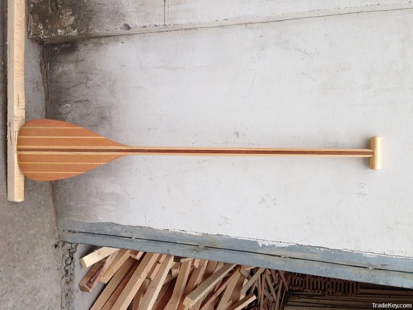 wooden Outrigger paddle
