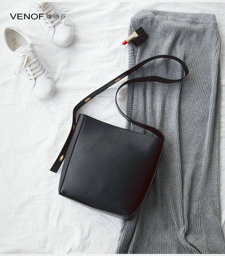 VENOF genuine leather women shoulder bag messenger bag handbag