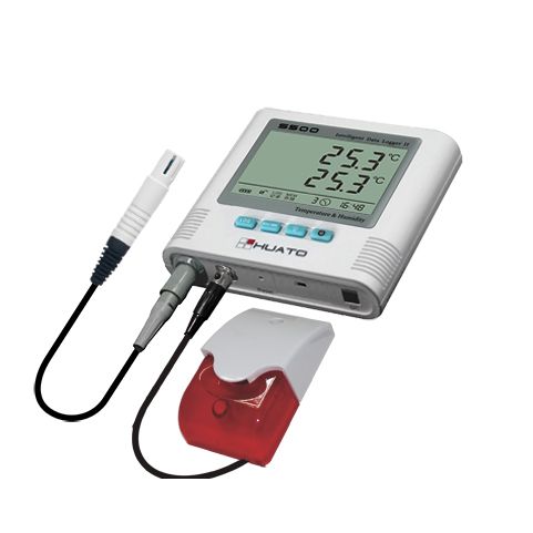 temperature and humidity data logger with alarm recorder