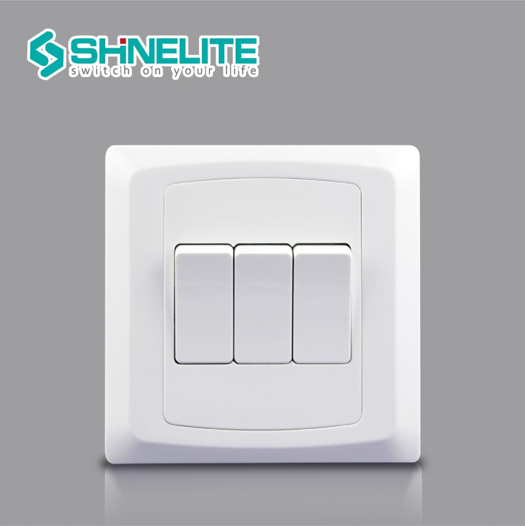 Good quality Plastic plate wall switch Multi colors OEM