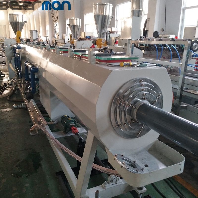 Price of UPVC PVC pipe extrusion line for producing water drain/supply tubes 16-250mm 