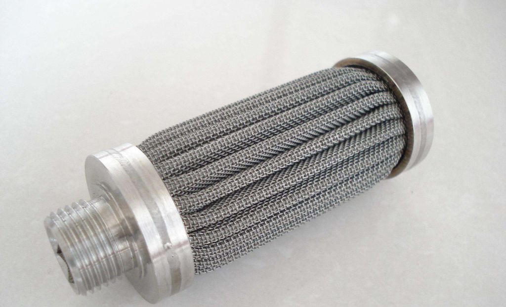 1-200 um Stainless steel sintered pleated filter for high pressure and high porosity