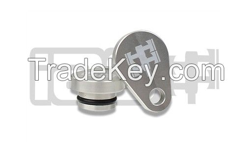 IAG Silver AVCS Camshaft Sensor Delete Plugs (Pair) For 2002-05 Subaru WRX W/ AVCS Heads
