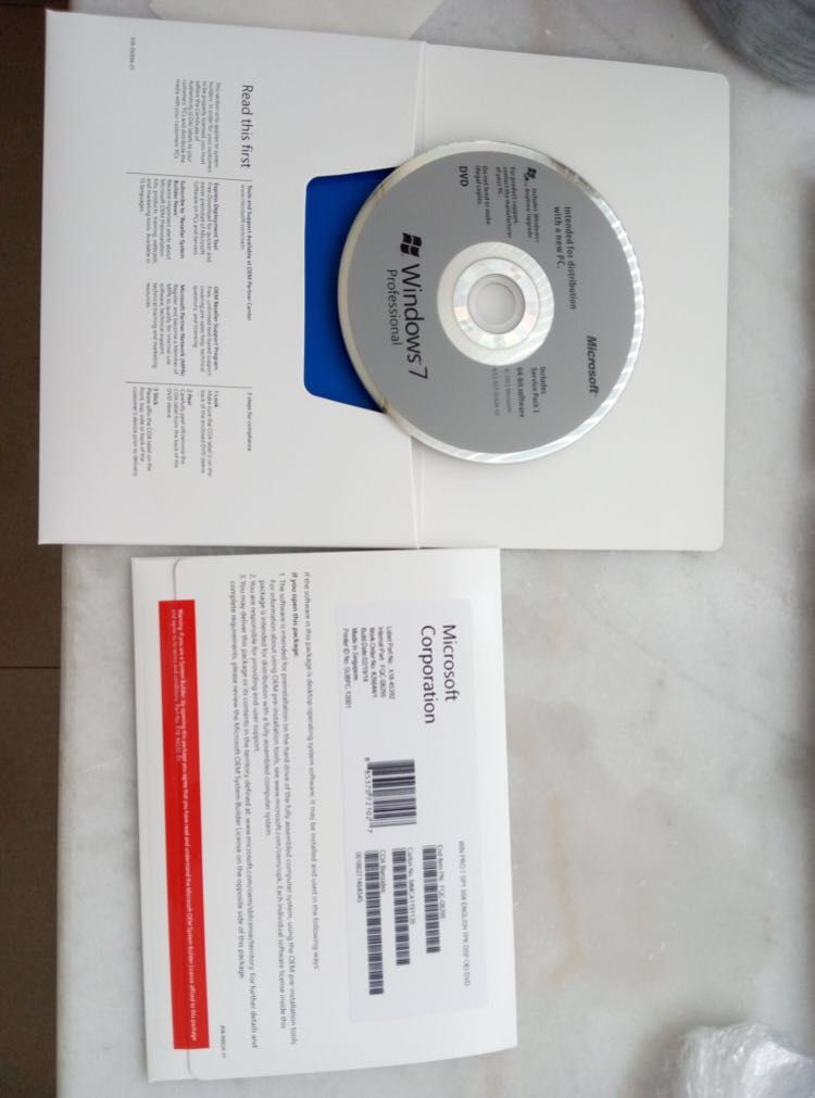 windows 7  8.1  10 pro oem keys, coa stickers and full package