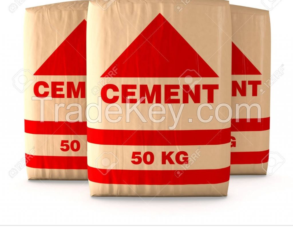 Grey Portland cement for Construction Grade 42.5 R/N, according  to British Standards 12/1996 or ASTM C-150 