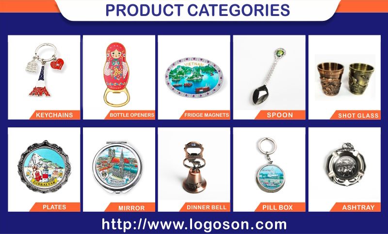 Country Souvenirs Metal Round Key Chains Custom Pendant for Key Honest Keychain Mini Tool Keychain with Various Design