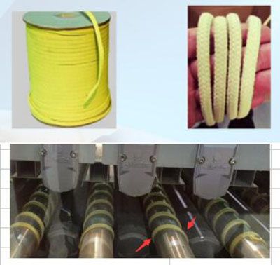 Kevlar rope for glass tempering furnace