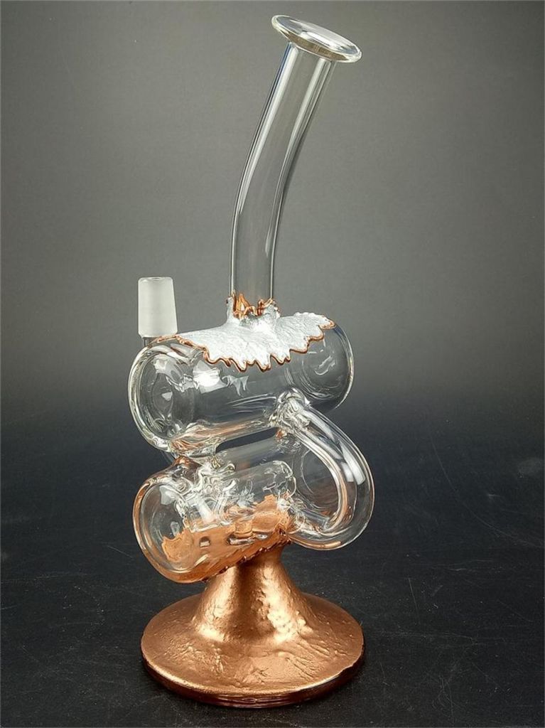 Glass Water Pipe for Double Layer Filter Smoking Pipe