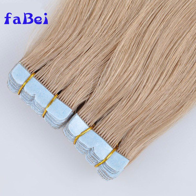  Wholesale price top quality double drawn blonde remy tape in hair extensions for women
