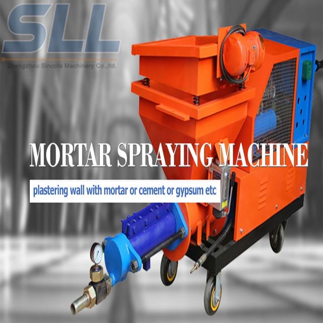 Easily cleaning widely used plastering rendering machines for sale