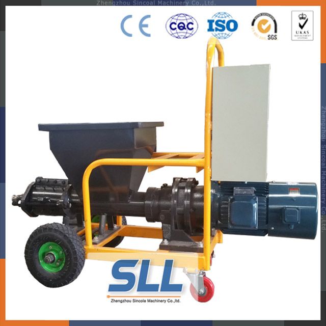 ready mix plastering mortar screw type with high pressure mortar spraying machine
