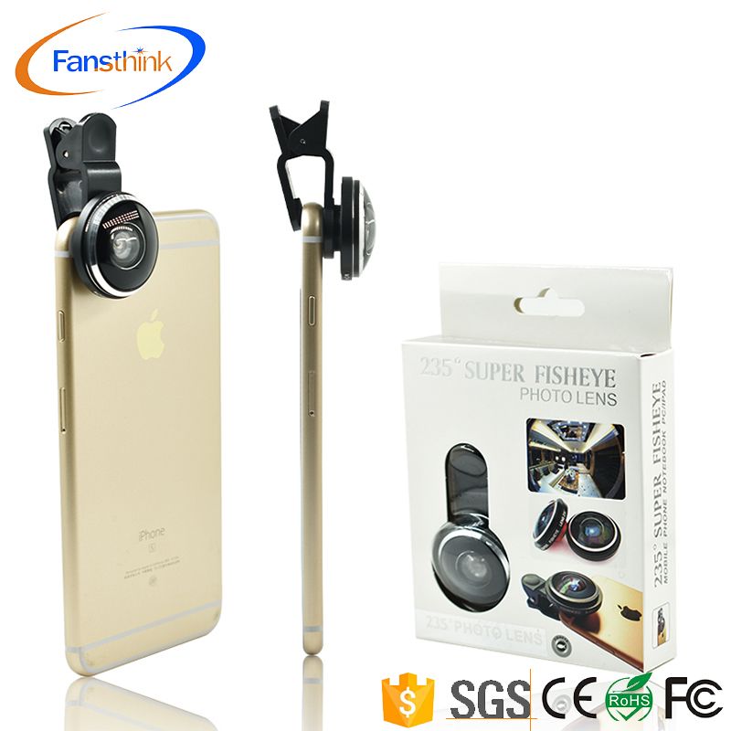 Gift Items Promotional Universal Photo Accessories Smart Phone Fisheye Lens Mobile Cell Phone 235 Degree Fish Eye Camera Lens