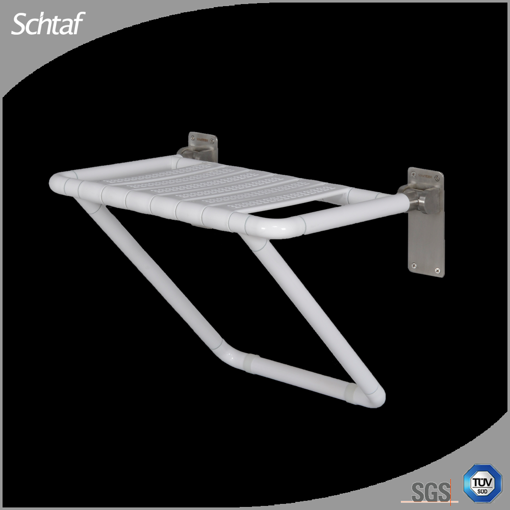 Lift-Up Shower Seat With Floor Support