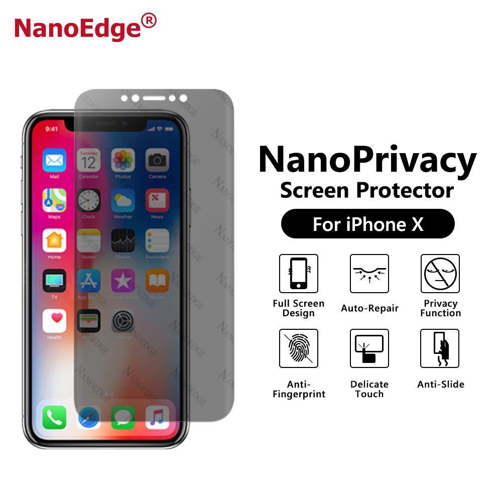 Nano Privacy Anti Spy Screen Protector For iPhone X/8/8 Plus