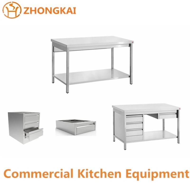 hotel restaurant commercial kitchen stainless steel worktable 