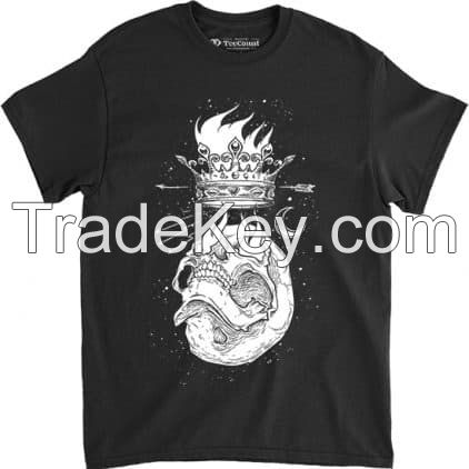 Flaming Skull T Shirt