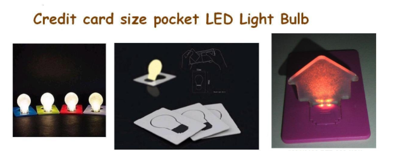 Wholesale Bulb Shape LED Credit Card Light