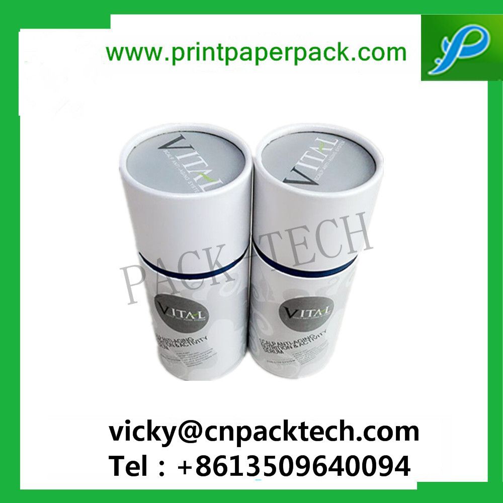 Custom Made Printed Round Cardboard Cylinder Packaging Gift Boxes