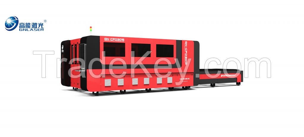 2KW IPG Raycus High Power CNC Steel Sheet Metal Laser Cutting Machine