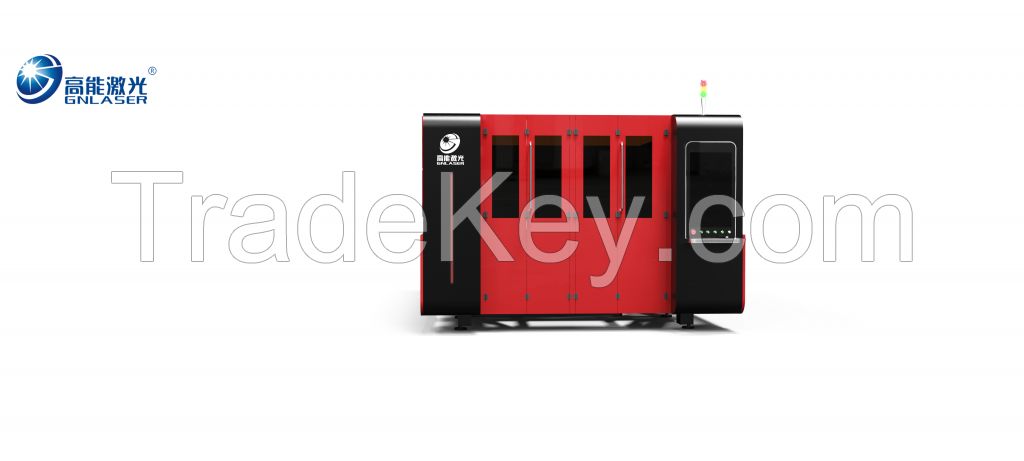 3kw IPG Steel Sheet Metal Laser Cutting Machine with Protective Cover and Exchangeable Pallet