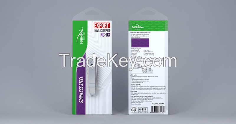 NAIL CLIPPER STAINLESS STEEL (NC-01, NC-02) NGHIA BRAND
