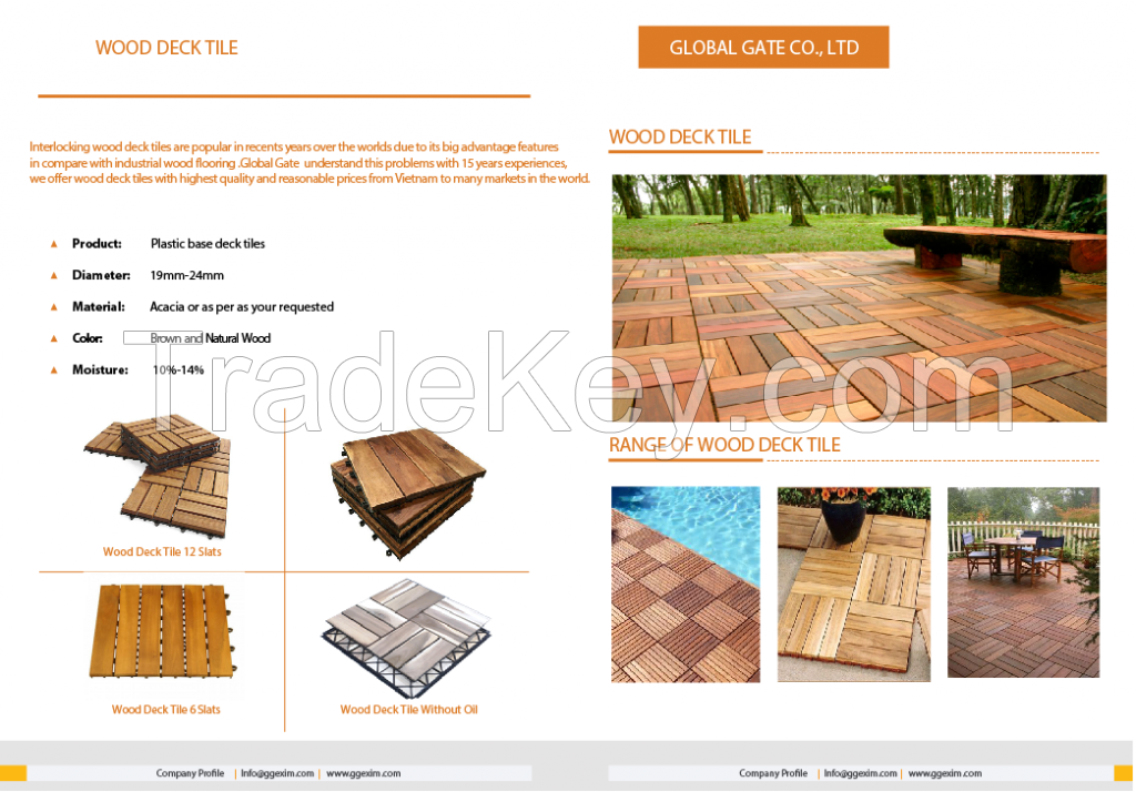 Wood Deck Tile Flooring