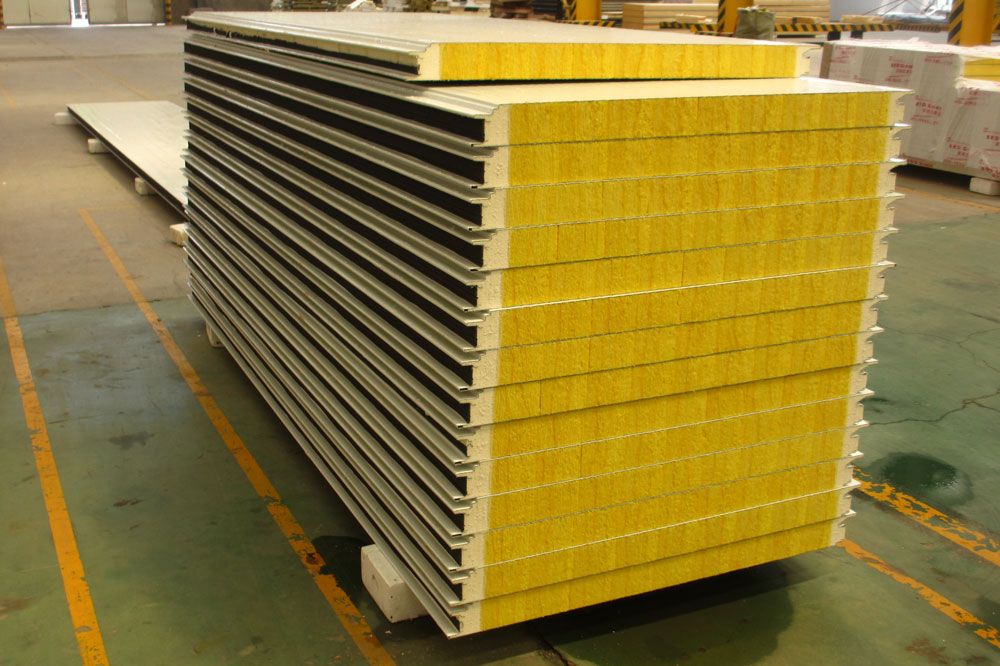 Pu Sealed Glass Wool Fire Proof Sandwich Panel