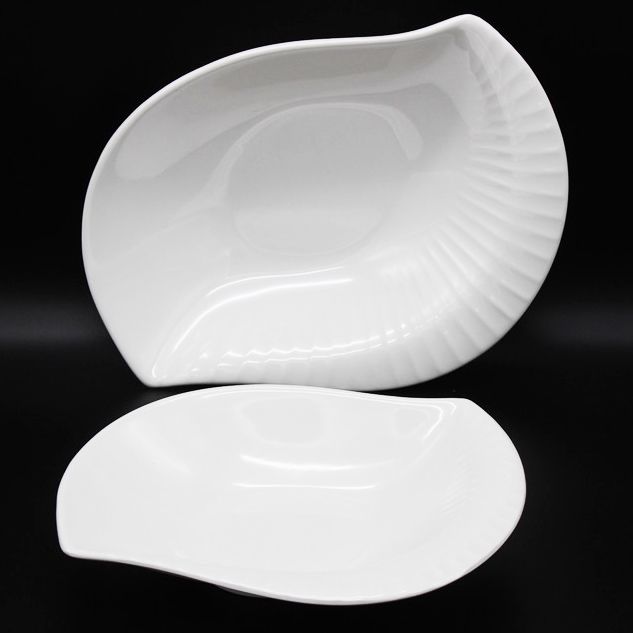 Melamine leaf shape bowl,eco friendly melamine serving bowl 