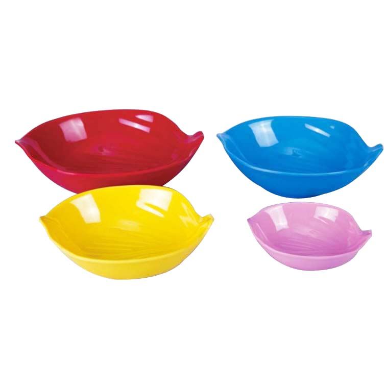 Hot selling Melamine vegetable shape food serving bowl 