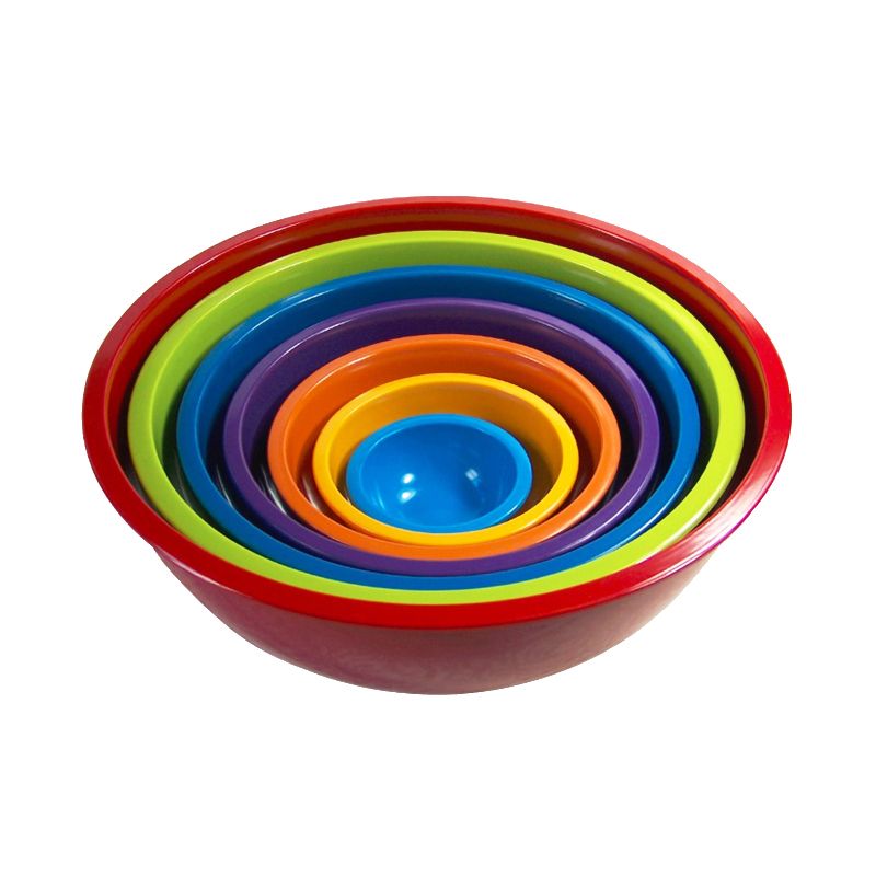 Hot selling Unique 6pcs Melamine mixing salad bowls 