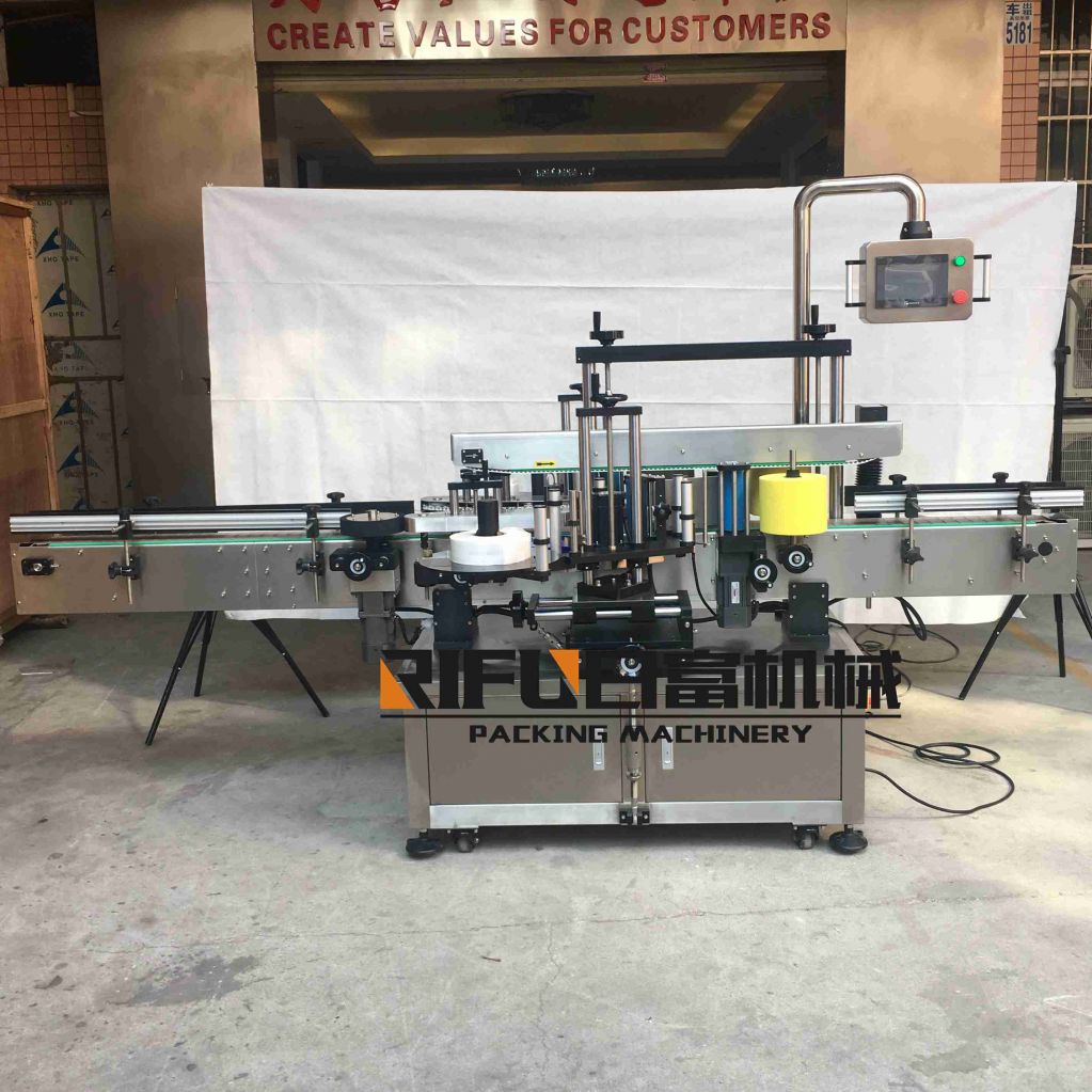 Automatic double side labeling machine