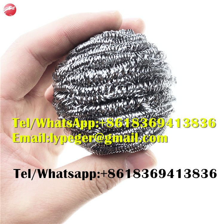 0.13mm AISI 410/430 SS Stainless Steel Scourer Dish Cleaning Steel Scrubber