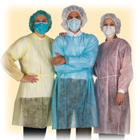 Non Woven Isolation Coat, Surgical Gown