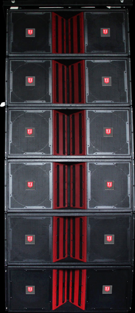 Pro outdoor stage Line array speaker dual 15''