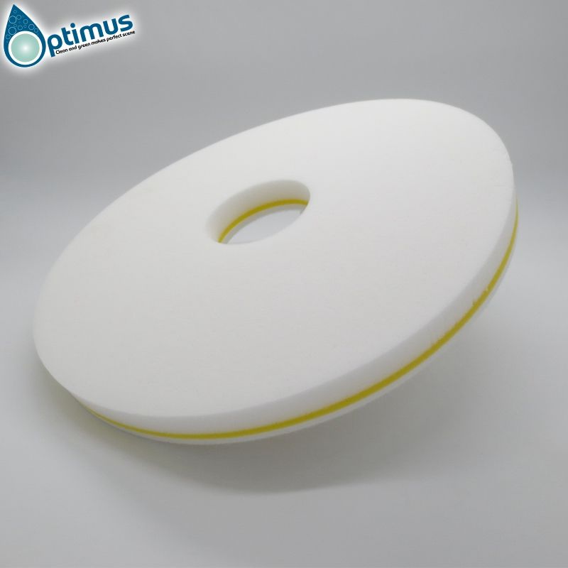 White Magic Floor Pad Eraser Sponge round melamine floor sponge for machine