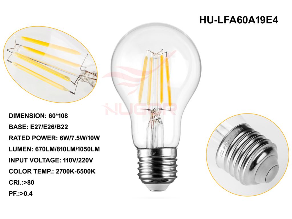 Led filament bulb C35/B10 2W