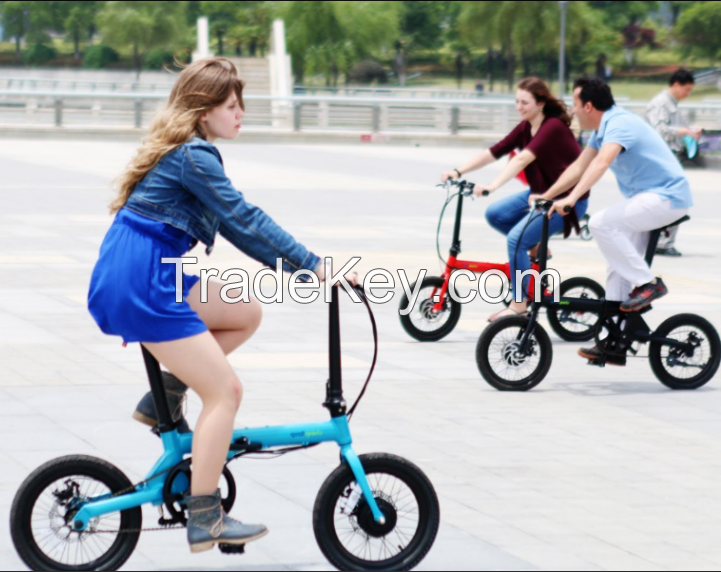 36v 250w the lightest and the best new smart electric folding ebike from China with aluminum alloy