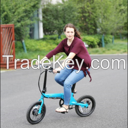 2018 popular quick folding electric cruiser bike with 250w 36v 5.2ah lithium battery