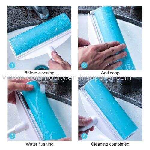 4inch Silicone Lint Free Dust Removal Hand Roller