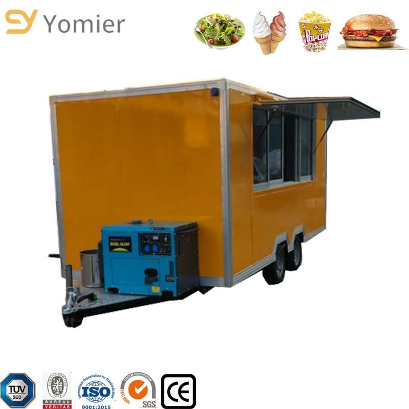 Different Models Fast Food Vending Trailer, Mobile Slush Food Cart, Popcorn Vending Cart