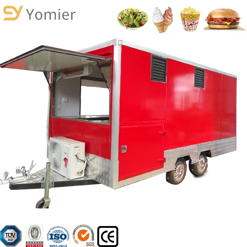China Mobile Fast Food Truck, Hot Dog Cart, Ice Cream Trailer