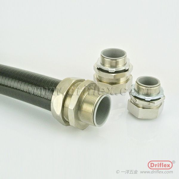 electrical flexible conduit nickel plated brass connector