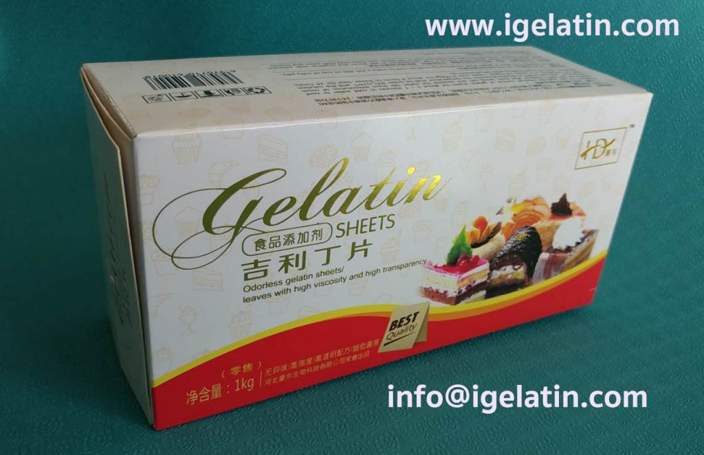 High quality gelatin sheet from China